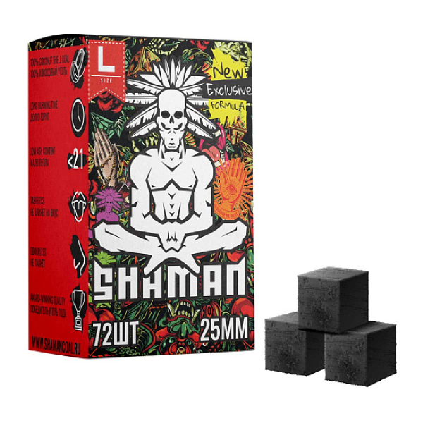 Кокосовый уголь Shaman 25мм в Сыктывкаре