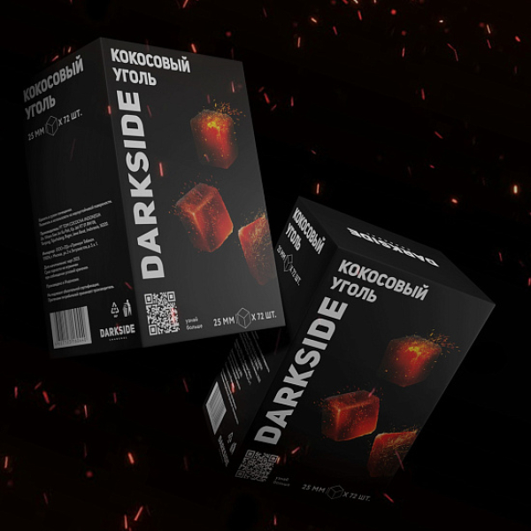 Уголь DARKSIDE CHARCOAL (BIG CUBE) 1KG 72 BRICKS в Сыктывкаре