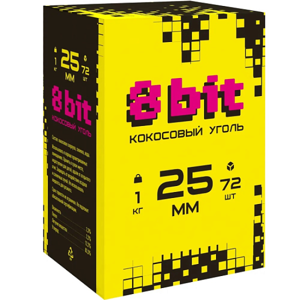 Кокосовый уголь Cocoloco 8bit 25мм в Сыктывкаре