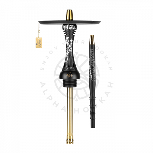 Кальян Alpha Hookah X VNDL Jet Black Чёрный (42 см) в Сыктывкаре