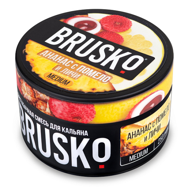 Смесь BRUSKO АНАНАС С ПОМЕЛО И ЛИЧИ (MEDIUM) 250 гр в Сыктывкаре