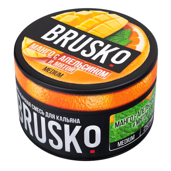 Смесь BRUSKO МАНГО С АПЕЛЬСИНОМ И МЯТОЙ (MEDIUM) 250 гр в Сыктывкаре