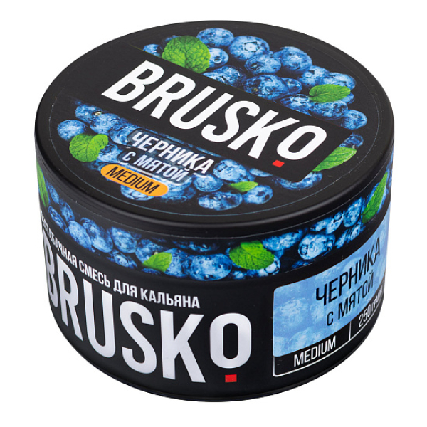Смесь BRUSKO ЧЕРНИКА С МЯТОЙ (MEDIUM) 250 гр в Сыктывкаре