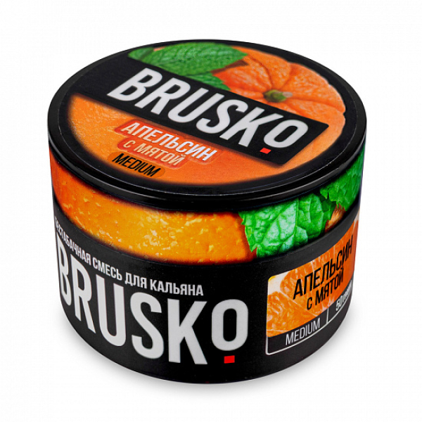 Смесь Brusko Medium Апельсин мята 50 грамм в Сыктывкаре