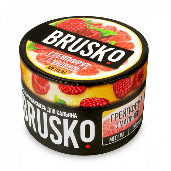Смесь Brusko Medium Грейпфрут с малиной 50 грамм в Сыктывкаре