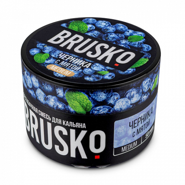 Смесь Brusko Medium Черника с мятой 50 грамм в Сыктывкаре