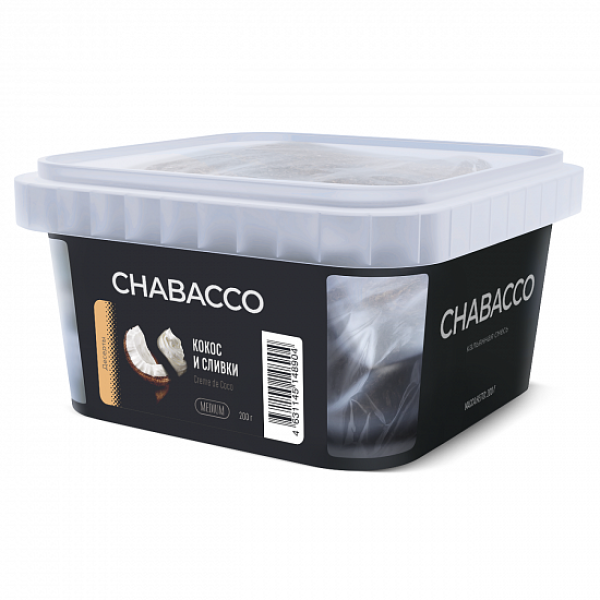 Смесь Chabacco Medium Creme De Coco (Кокос И Сливки) 200 гр в Сыктывкаре