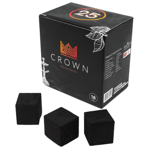 Кокосовый уголь Crown 25мм - 18 шт. в Сыктывкаре