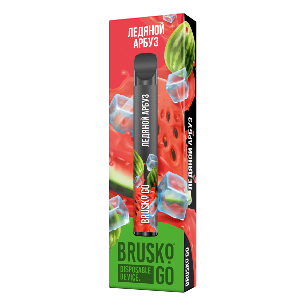 Одноразовая электронная сигарета Brusko Go Ледяной Арбуз 800 затяжек в Сыктывкаре