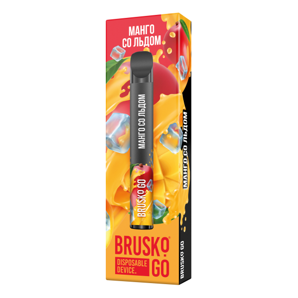 Одноразовая электронная сигарета Brusko Go Манго Со Льдом 800 затяжек в Сыктывкаре