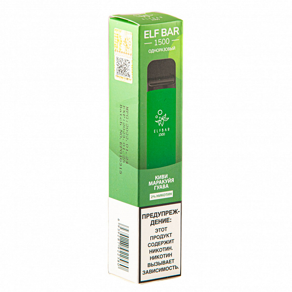 ELFBAR KIWI PASSION FRUIT GUAVA, 1500 тяг в Сыктывкаре