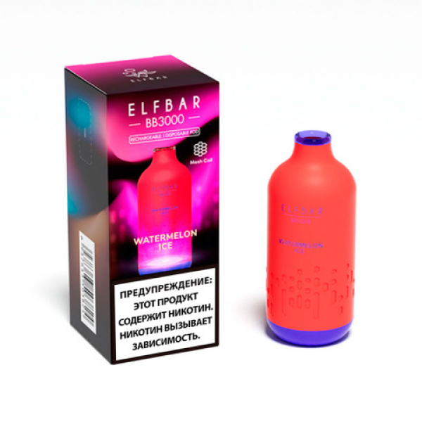 Elfbar BB3000 Арбузный лед, 3000 тяг в Сыктывкаре