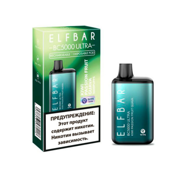 Elfbar BC5000 (Киви маракуйя гуава), 5000 тяг в Сыктывкаре