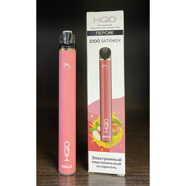 HQD melo peach (персик) 1000 затяжек в Сыктывкаре