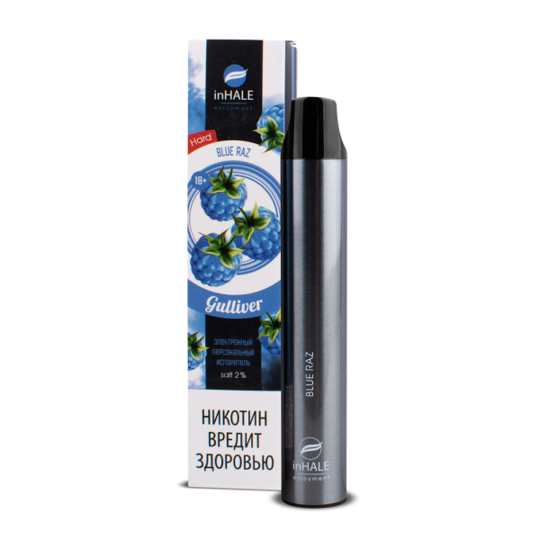 inHale Guliver Hard Blue Razz (Ежевика) 1500 затяжек в Сыктывкаре