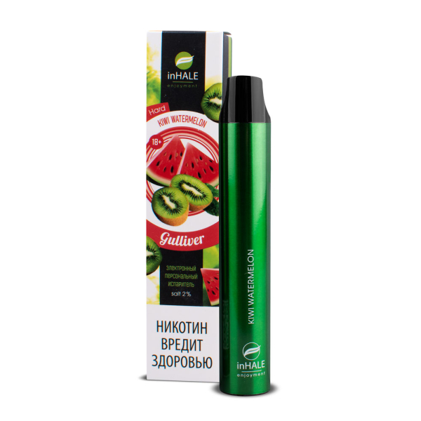 inHale Guliver Hard Kiwi Watermelon (Киви Арбуз) 1500 затяжек в Сыктывкаре