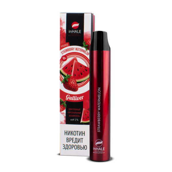 inHale Guliver Hard Strawberry Watermelon (Клубника Арбуз) 1500 затяжек в Сыктывкаре