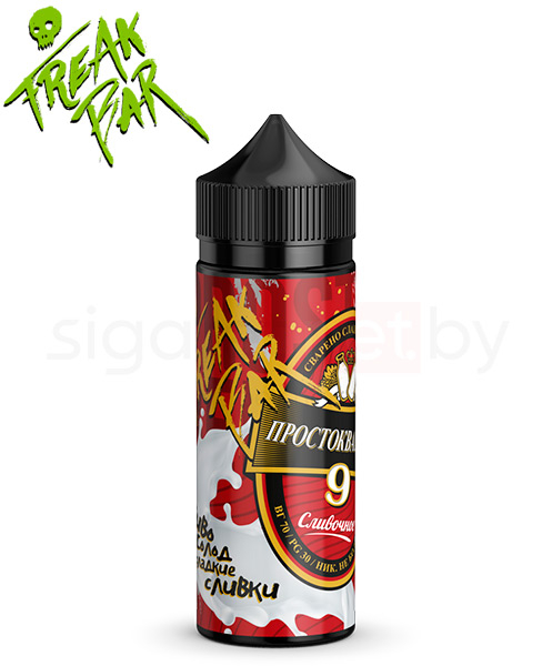 Жидкость Freak Bar Prostokvashino 9 Slivochnoe (Сливки Пиво) (120 мл, 0 мг/мл) в Сыктывкаре