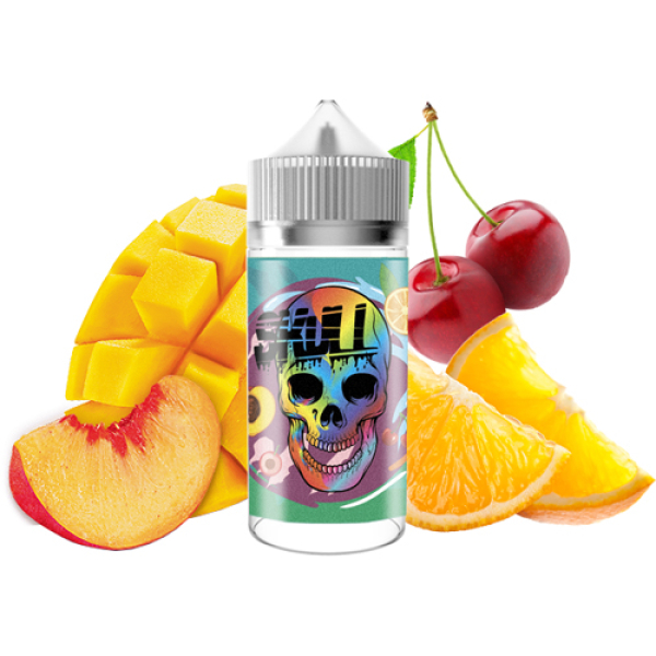 Жидкость SKULL Fruit Bomb (Персик Мандарин Ледяная Вишня) (100 мл, 0 мг/мл) в Сыктывкаре