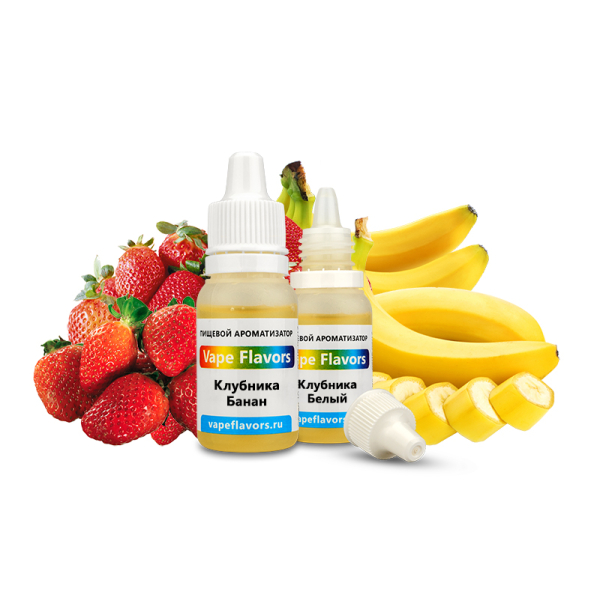 Ароматизатор Vape Flavors Клубника Банан 10мл в Сыктывкаре