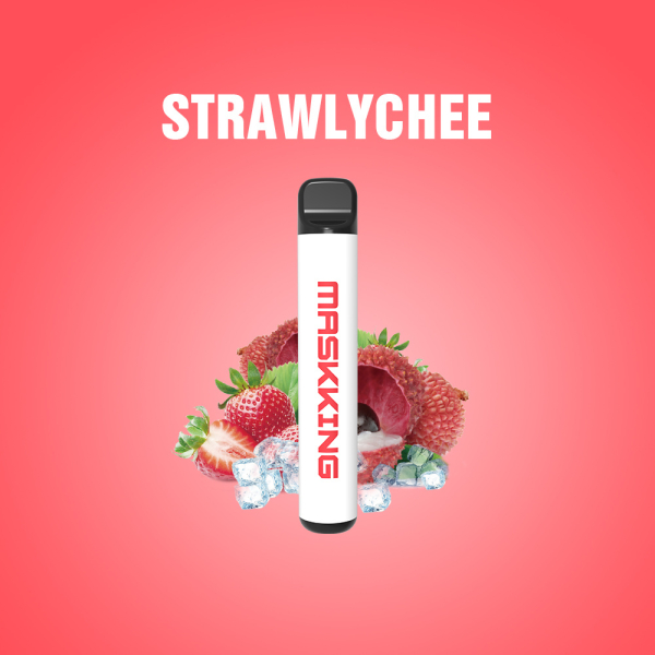 Одноразовая электронная сигарета Maskking High Pro Strawlychee (Клубника Личи) 1000 затяжек в Сыктывкаре