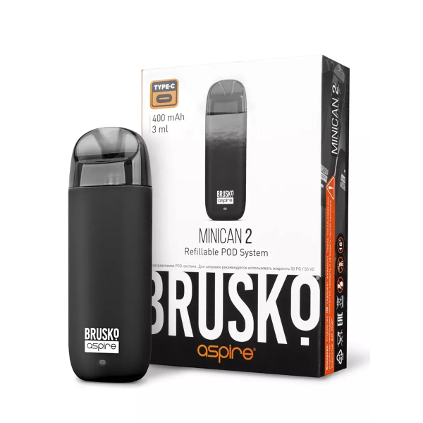 Brusko MINICAN 2 (400 мАч, Черный) в Сыктывкаре