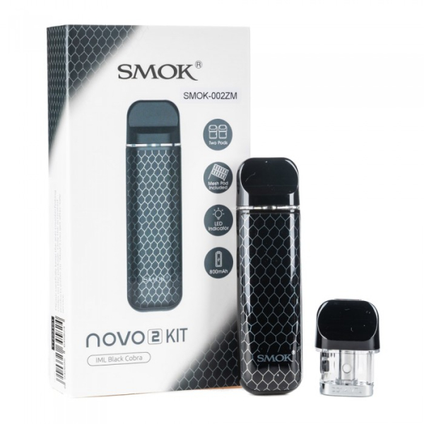 POD-система SMOK Novo 2 Pod 800 mAh Black Carbon в Сыктывкаре