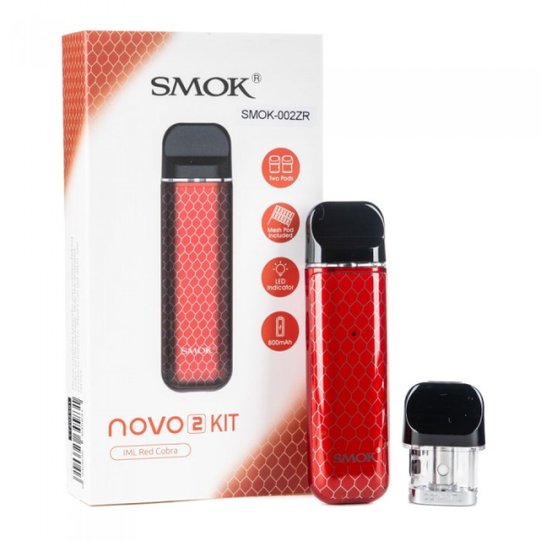 POD-система SMOK Novo 2 Pod 800 mAh Red Carbon в Сыктывкаре