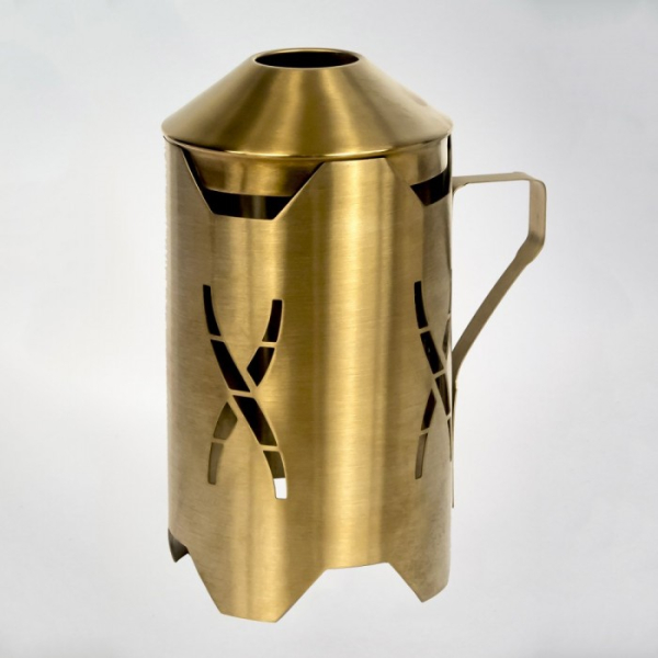 Колпак HOOB Windcover золотой для кальяна в Сыктывкаре