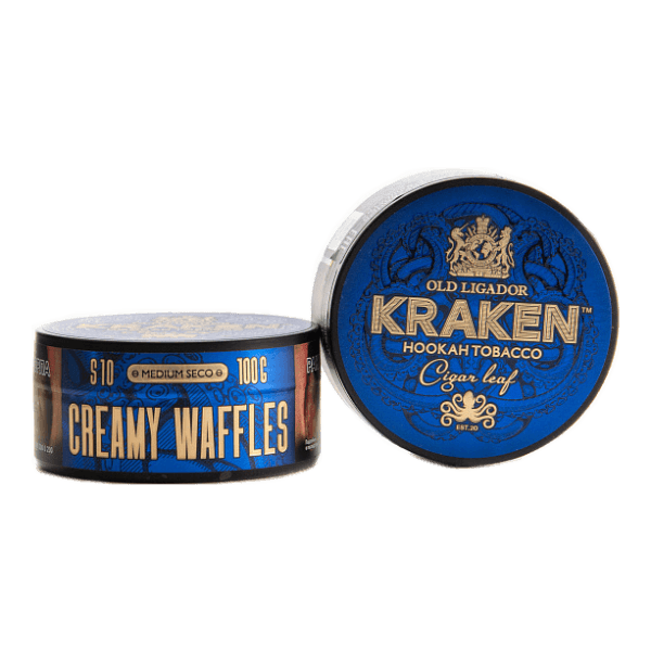 Табак Kraken Medium Seco Creamy Waffles (Сливочные вафли) 100 гр в Сыктывкаре