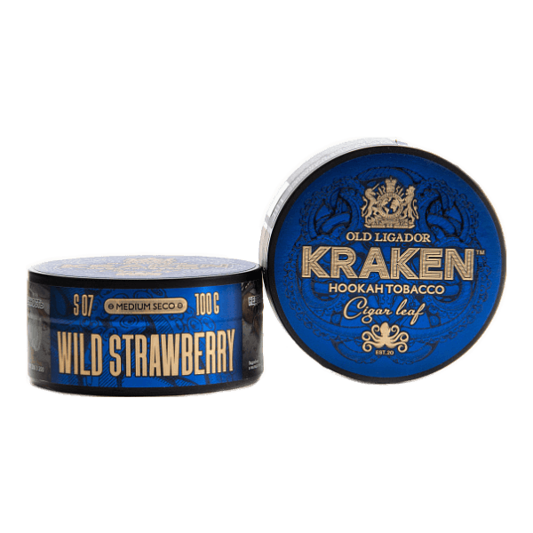 Табак Kraken Medium Seco wild strawberry (Земляника) 100 гр в Сыктывкаре