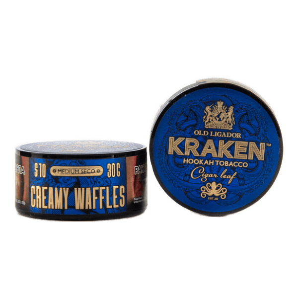 Табак Kraken Medium Seco Creamy Waffles (Сливочные вафли) 30 гр в Сыктывкаре