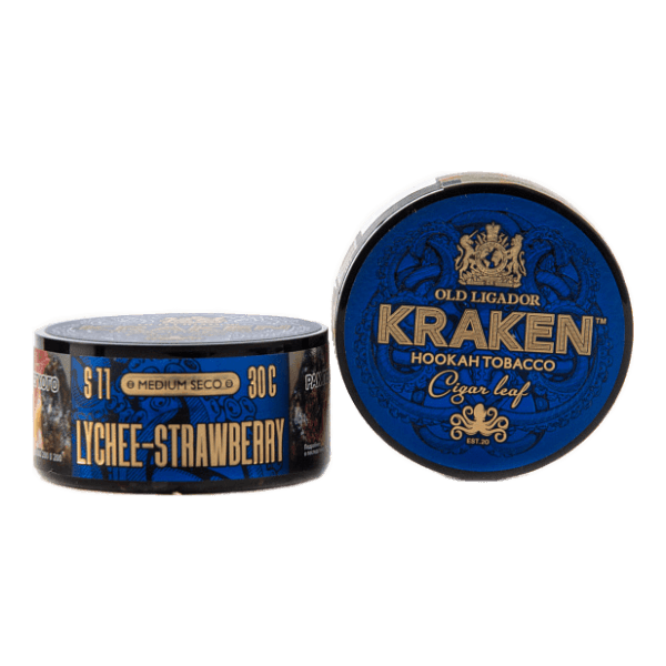 Табак Kraken Medium Seco Lychee strawberry (Личи и клубника) 30 гр в Сыктывкаре