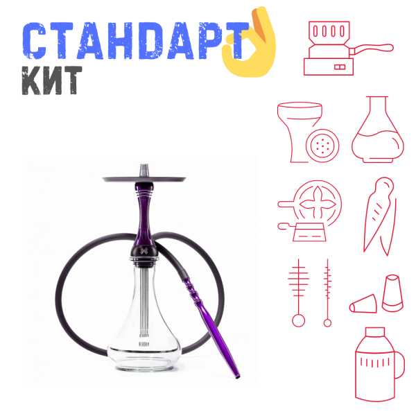 Набор с кальяном  Alpha Hookah X Purple СТАНДАРТ в Сыктывкаре
