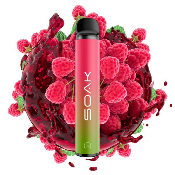 SOAK X Raspberry Soda (Малиновая газировка), 1500 тяг в Сыктывкаре