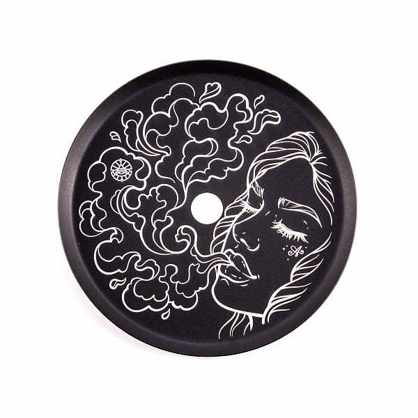 Блюдце №18 Alpha Hookah (Черный,Белый) в Сыктывкаре