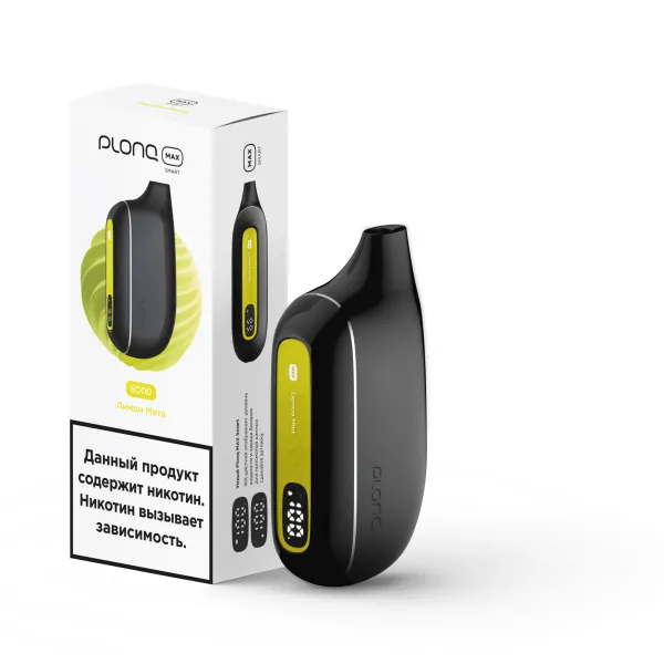 Plonq Max Smart Лимон Мята (8000 Затяжек) 20 Мг в Сыктывкаре