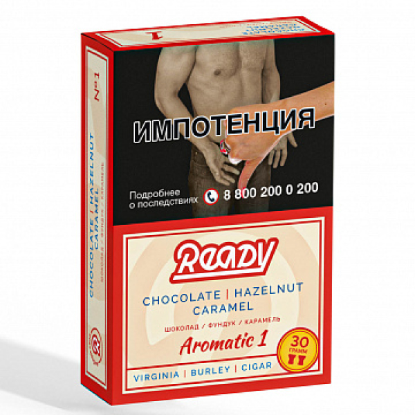 Табак READY №1 CHOCOLATE HAZELNUT CARAMEL (Шоколад Орех Карамель) 30 гр в Сыктывкаре