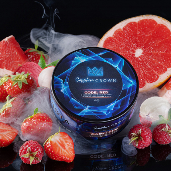 Табак Sapphire Crown Code red (Малина клубника) 100 гр в Сыктывкаре