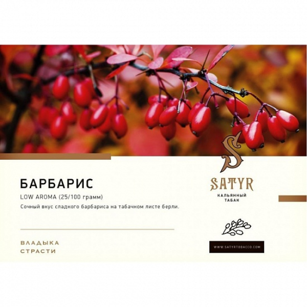 Табак Satyr Barberry 100 грамм в Сыктывкаре