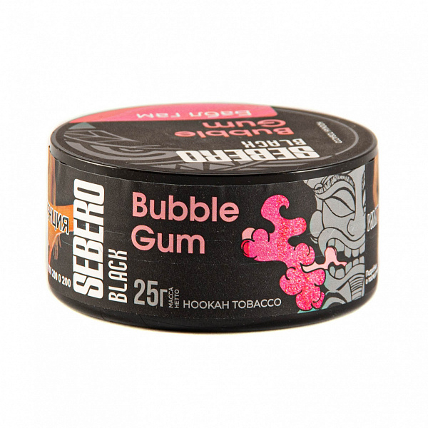Табак SEBERO BLACK BUBBLE GUM 25 гр в Сыктывкаре