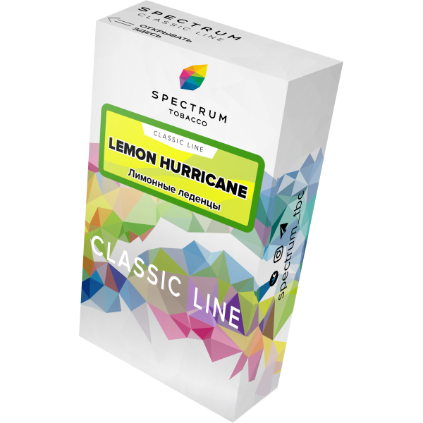 Табак Spectrum Classic lemon hurricane 40 грамм в Сыктывкаре