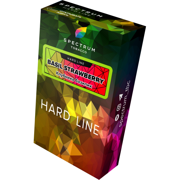 Табак Spectrum Hard basil strawberry 40 грамм в Сыктывкаре