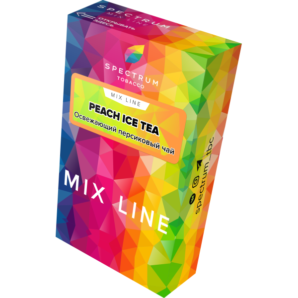 Табак Spectrum Mix Line Peach Ice Tea 40 грамм в Сыктывкаре