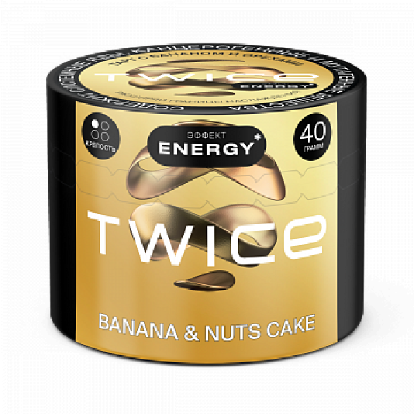 Табак TWICE Banana Nuts Cake (Пирог с бананом и орехами) 40 гр в Сыктывкаре
