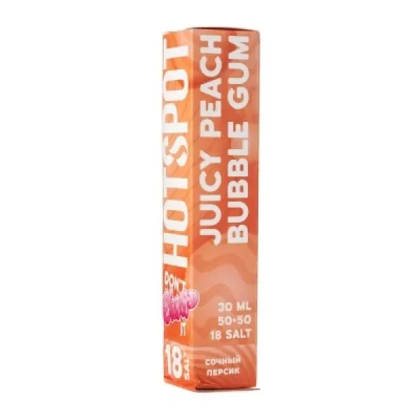 Жидкость HOTSPOT Chow Juicy Peach Bubble Gum 30 мл в Сыктывкаре