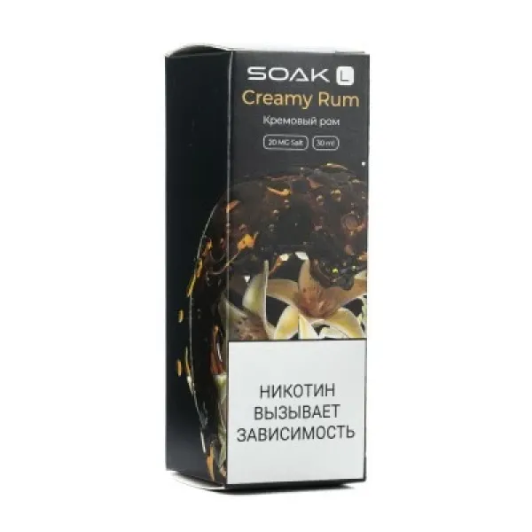 Жидкость SOAK L Creamy Rum 30 мл в Сыктывкаре