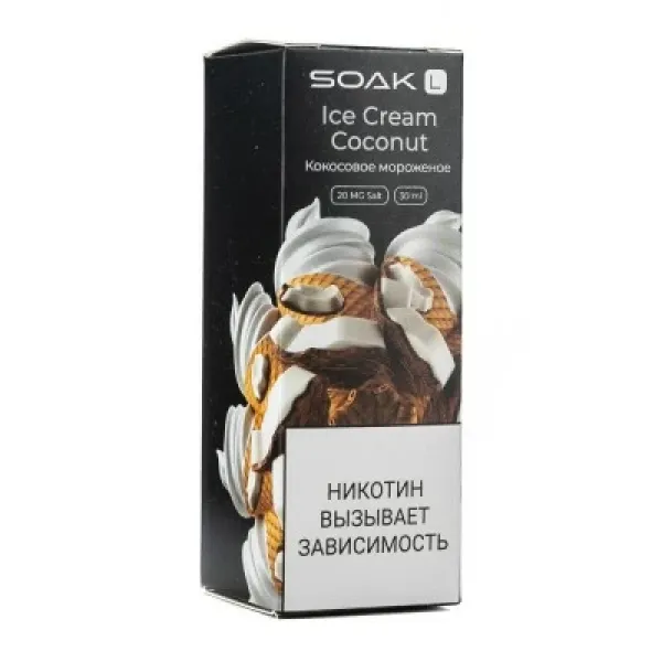 Жидкость SOAK L Ice Cream Coconut 30 мл в Сыктывкаре