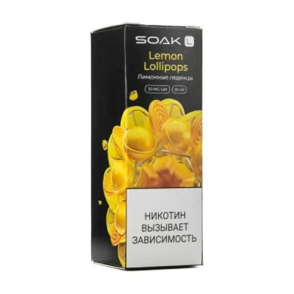 Жидкость SOAK L Lemon Lollipops 30 мл в Сыктывкаре