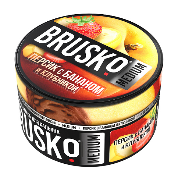 Смесь Brusko Персик с бананом и клубникой 250 гр в Сыктывкаре